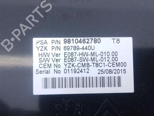 Instrument cluster PEUGEOT 5008 (0U_, 0E_) 2.0 HDi 150 / BlueHDi 150 | BP31947291C47 