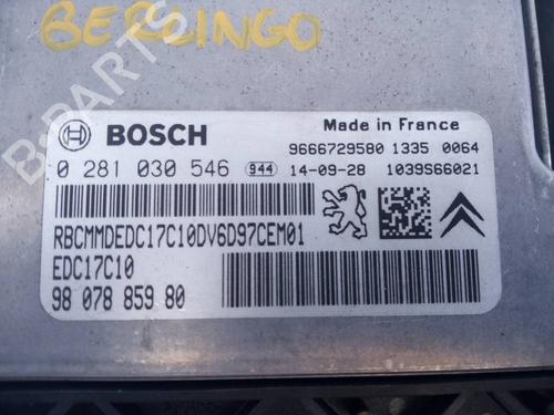 Engine control unit (ECU) CITROËN BERLINGO Box Body/MPV (B9) 1.6 HDi 90 16V | BP8044249M57 
