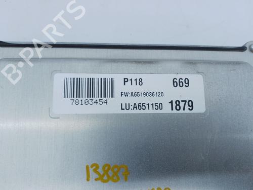 Engine control unit (ECU) MERCEDES-BENZ VITO / MIXTO Van (W639) 110 CDI (639.601, 639.603, 639.605) | BP28056437M57 