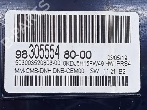 Instrument cluster PEUGEOT 3008 II SUV (MC_, MR_, MJ_, M4_) 1.5 BlueHDi 130 | BP10549111C47 