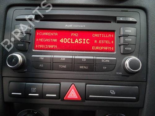 Used Radio AUDI A3 (8P1) 1.9 TDI (105 hp) 12494893