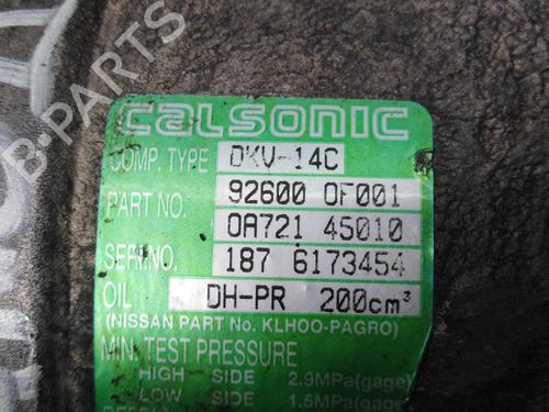 AC compressor NISSAN TERRANO II (R20)  | BP8291499M34 