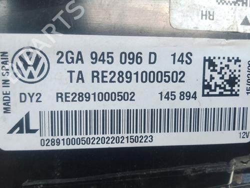 Right taillight VW T-ROC (A11, D11) 2.0 TDI SCR | BP27691509C35 