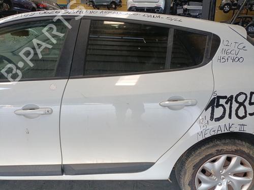 Dør venstre bagtil Dør venstre bagtil RENAULT MEGANE III Hatchback (BZ0/1_, B3_) 1.2 TCe (BZ2B, BZ11) (116 hp) 37602329 37602329