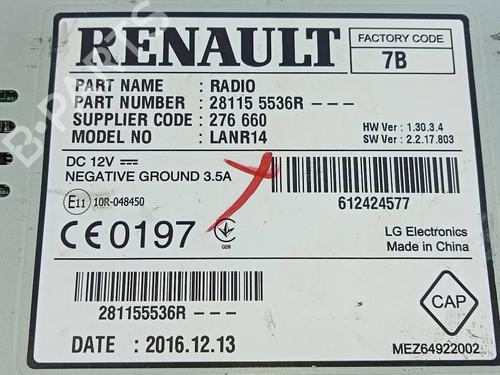 Electronic module RENAULT MEGANE IV Grandtour (K9A/M/N_) 1.5 dCi 110 | BP3248527M83 