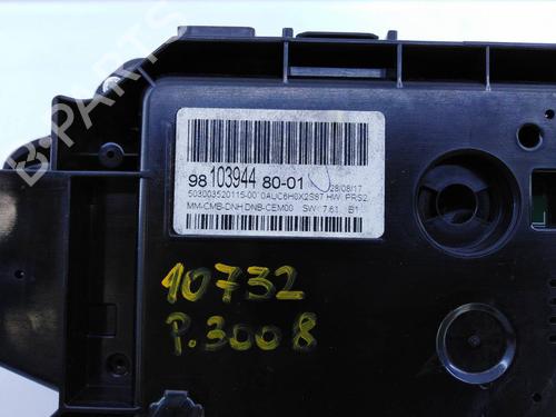 Instrument cluster PEUGEOT 3008 II SUV (MC_, MR_, MJ_, M4_) 2.0 BlueHDi 150 (MJAHXH, MJAHXV, MJAHXG, MJAHSH, MJAHRH,... | BP11105922C47 