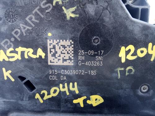 Rear right lock OPEL ASTRA K (B16) 1.6 CDTi (68) | BP16839712C99 