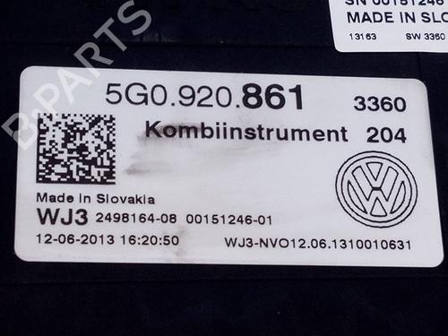 Kombinert Instrument VW GOLF VII (5G1, BQ1, BE1, BE2)  | BP19414823C47