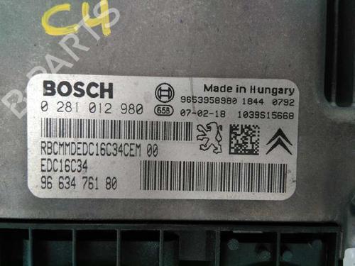 Engine control unit (ECU) CITROËN C4 Grand Picasso I (UA_)  | BP4167655M57 