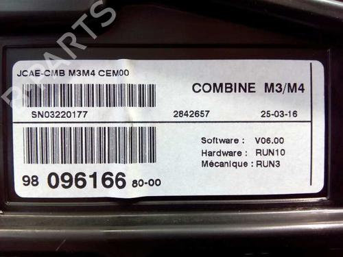 Instrument cluster CITROËN C-ELYSEE (DD_)  | BP798002C47 