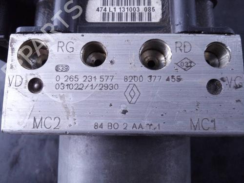 ABS pump RENAULT MEGANE II (BM0/1_, CM0/1_) 1.9 dCi (BM0G, CM0G) | BP22412757M43 