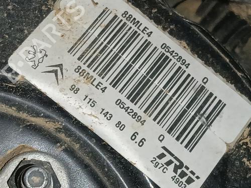 Bremseservo PEUGEOT 208 I (CA_, CC_) 1.2 VTI 82 (82 hp) 31172881