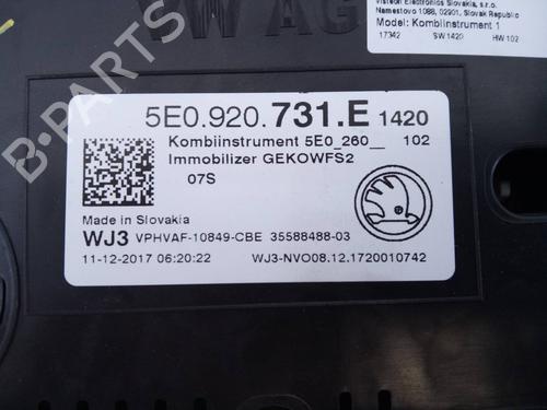 Instrument cluster SKODA OCTAVIA III (5E3, NL3, NR3)  | BP15780414C47 