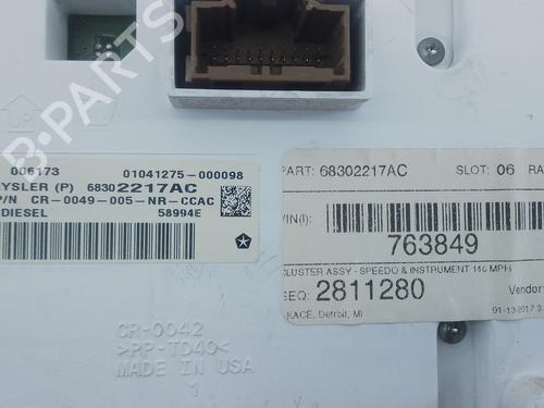 Instrument cluster JEEP GRAND CHEROKEE IV (WK, WK2) 3.0 CRD V6 4x4 | BP31886604C47 