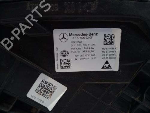 Right headlight MERCEDES-BENZ A-CLASS (W177) A 200 d (177.012) | BP29764002C29 