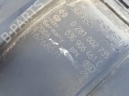 Mass air flow sensor AUDI A3 Sportback (8PA) 2.0 TDI 16V | BP17198193M95 