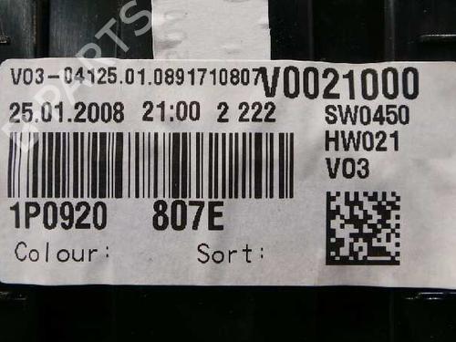 Instrument cluster SEAT LEON (1P1) 1.9 TDI | BP1513640C47 