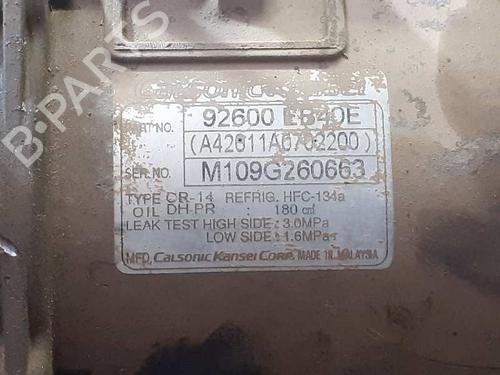 AC compressor NISSAN NAVARA NP300 (D40)  | BP7255047M34 