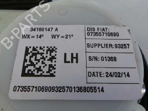 Rear left seatbelt FIAT 500L (351_, 352_)  | BP8165337I29 