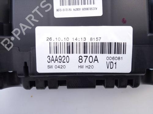 Instrument cluster VW PASSAT B7 (362) 1.6 TDI | BP12933907C47 