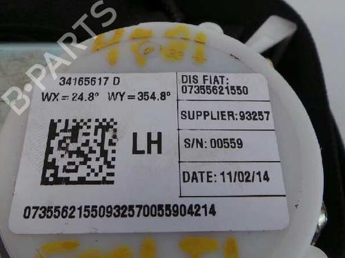 Rear left seatbelt FIAT 500L (351_, 352_)  | BP8165343I29 