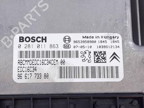 Engine control unit (ECU) PEUGEOT 307 (3A/C) 1.6 HDi | BP8654983M57 