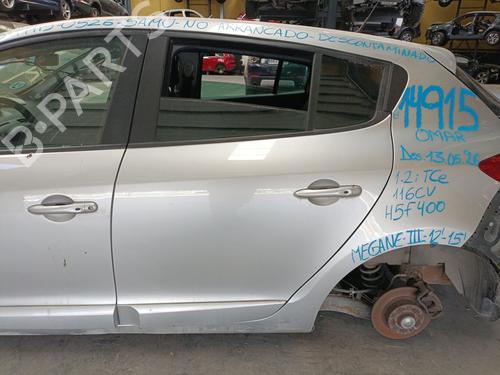 Dør venstre bagtil Dør venstre bagtil RENAULT MEGANE III Hatchback (BZ0/1_, B3_) 1.2 TCe (BZ2B, BZ11) (116 hp) 37602307 37602307