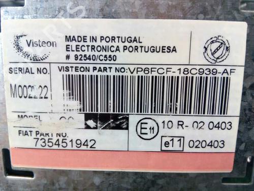 Radio FIAT BRAVO II (198_)  | BP253802E6 