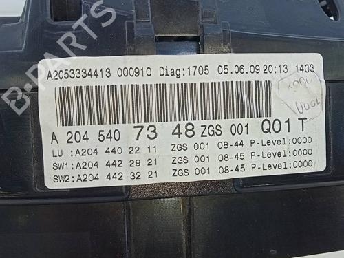 Instrument cluster MERCEDES-BENZ C-CLASS (W204)  | BP17808290C47 