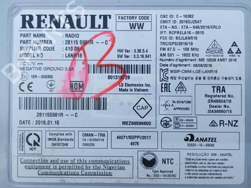 Electronic module RENAULT MEGANE IV Hatchback (B9A/M/N_) 1.2 TCe 100 (B9MS) | BP26132260M83 
