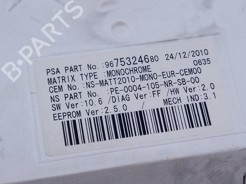 Instrument cluster PEUGEOT 508 I (8D_) 1.6 HDi | BP20598191C47 