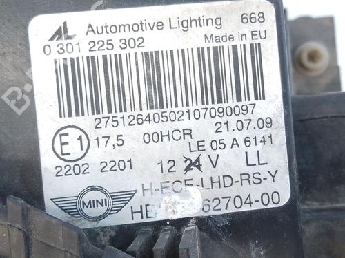 Right headlight MINI MINI (R56)  | BP26455110C29 