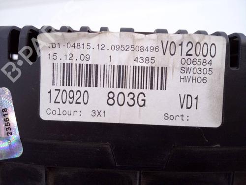 Instrument cluster SKODA OCTAVIA II Combi (1Z5) 1.9 TDI | BP13377167C47 