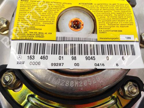 Driver airbag MERCEDES-BENZ M-CLASS (W163)  | BP7907700C9 