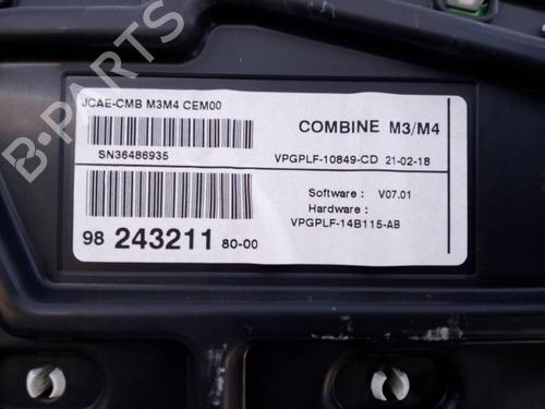Instrument cluster CITROËN C-ELYSEE (DD_)  | BP7634988C47 