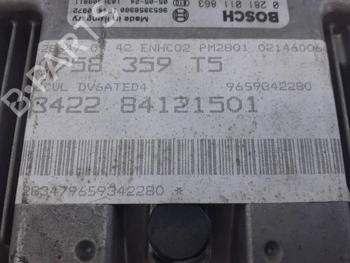 Engine control unit (ECU) PEUGEOT 307 (3A/C) 1.6 HDi | BP8299284M57 