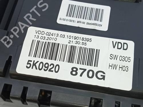 Instrument cluster VW GOLF VI (5K1) 1.6 TDI | BP12495628C47 