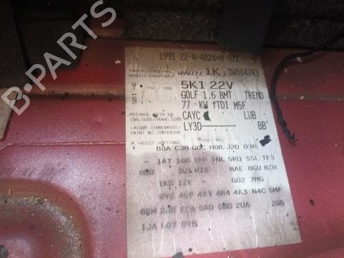 Gearbox VW GOLF VI (5K1) 1.6 TDI | BP29511603M3 