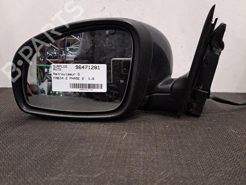 Used Left mirror SKODA FABIA II (542) 1.6 TDI (75 hp) 28403690