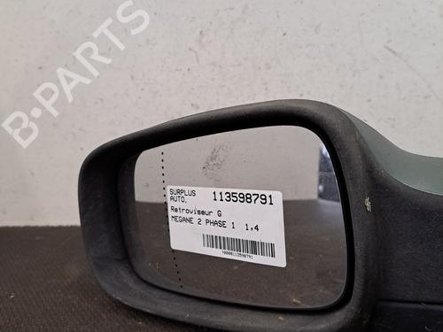 Used Left mirror RENAULT MEGANE II (BM0/1_, CM0/1_) 1.4 16V (BM0B, CM0B) (98 hp) 30461485
