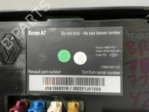 Display monitor RENAULT MEGANE III Grandtour (KZ0/1) 1.5 dCi (KZ09, KZ0D, KZ1G, KZ29, KZ14, KZ1W, KZ10, KZ1F,... | BP28394031C48 