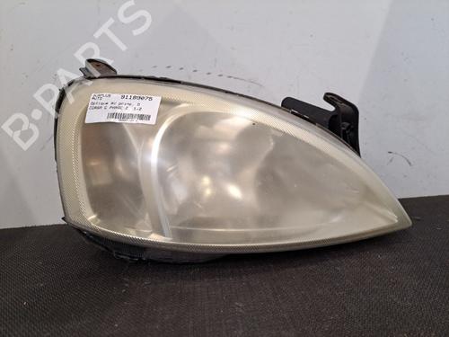 Højre forlygte OPEL CORSA C (X01) 1.3 CDTI (F08, F68) (70 hp) 28409707