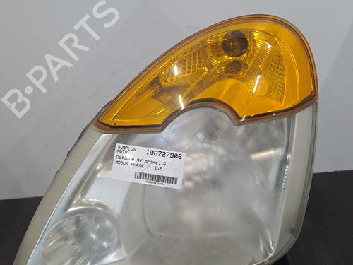 Used Left headlight RENAULT MODUS / GRAND MODUS (F/JP0_) 1.5 dCi (FP0D, JP0D) (82 hp) 28395183