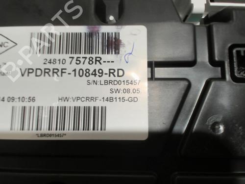 Instrument cluster RENAULT CAPTUR I (J5_, H5_) 1.5 dCi 90 (J5N4, J5M5, J5MW, J5M6, J5AL, J5AJ) | BP28410544C47 - Image 4