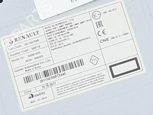 Radio DACIA SANDERO II 1.0 SCe 75 (B8JC, B8JD, B8NC) | BP35991155E6 - Image 3