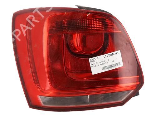 Used Left taillight VW POLO V (6R1, 6C1) 1.6 TDI (90 hp) 31602027