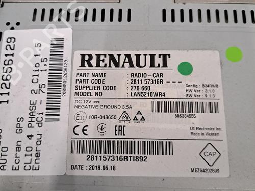 Radio RENAULT CLIO IV (BH_) 1.5 dCi 75 | BP30148466E6