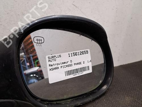 Used Right mirror CITROËN XSARA PICASSO (N68) 1.6 HDi (90 hp) 30878363