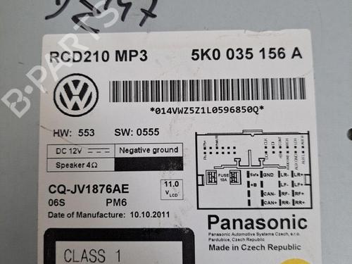Radio VW GOLF VI (5K1) 1.4 | BP28396961E6  - Image 5