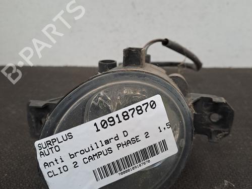 Højre foran tåkelykt RENAULT CLIO II (BB_, CB_) 1.5 dCi (B/CB3M) (64 hp) 28408833